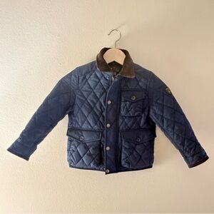 Ralph Lauren Barn Quilted Jacket Boys Size 5 - Navy